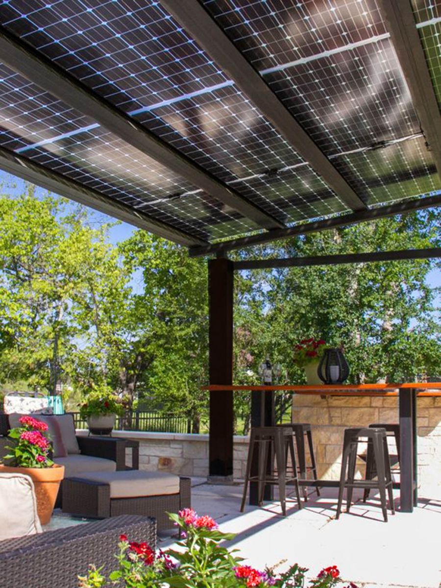 panles solares bifaciales transparentes sol town